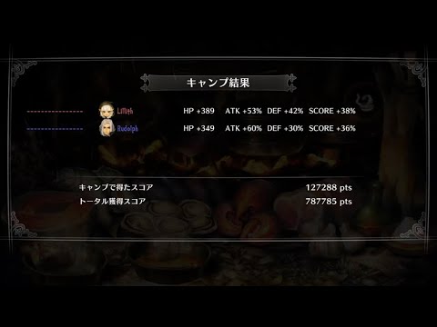 マルチ肉キャンプ　ATK113%、DEF72%、SCORE74% ドラゴンズクラウン