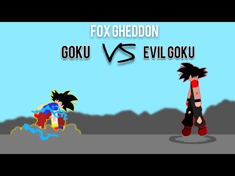 Goku Dbs Vs Evil Goku Stick nodes pro Dragon Ball Animation