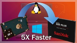 Clone a Windows 10 Hard Drive with Linux - Laptop SSD Upgrade.