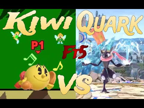 Kiwi (Pac Man) vs Quark (Greninja) - First to Five