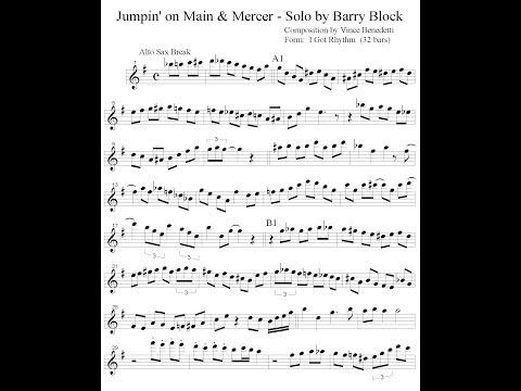 Transcriptions of some Barry Block solo's