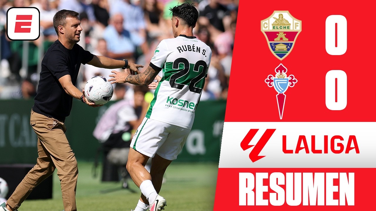 EL ELCHE DE MARTÍN ANSELMI suma 2 partidos SIN PERDER y saca empate ante el CELTA en casa | La Liga