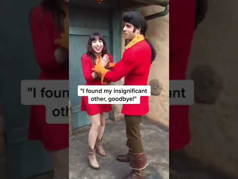 How Gaston fell in love with me at Disney World! #shorts #beautyandthebeast #disney