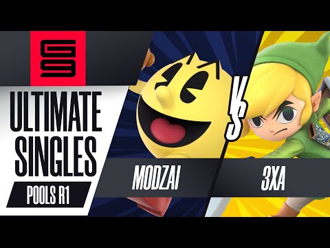 MoDzai (Pac-Man) vs 3xA (Toon Link) - Ultimate Singles Pools Winners Semi-Final  - Genesis 9