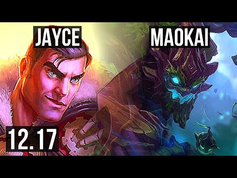 JAYCE vs MAOKAI (TOP) | 1000+ games, 1.5M mastery, 12/2/4, Dominating | EUW Master | 12.17