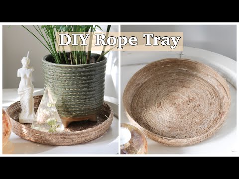 How to Make a Rope Tray Easy DIY Home Decor Tutorial