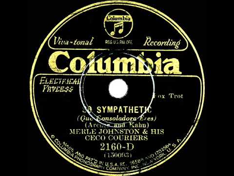 1930 Merle Johnston - So Sympathetic (instrumental)