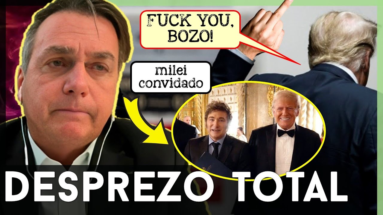 🚨TRUMP HUMILHOU BOLSONARO! Convidou Milei e ele não