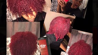 DYING MY HAIR RED WITH NO BLEACH