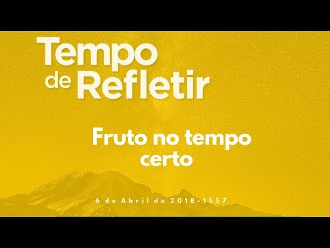 Tempo de Refletir 1557 - Fruto no tempo certo
