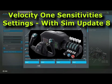 Xbox FS2020: Velocity One Sensitivities Are Also Saving After SU8 - Here's Mine!