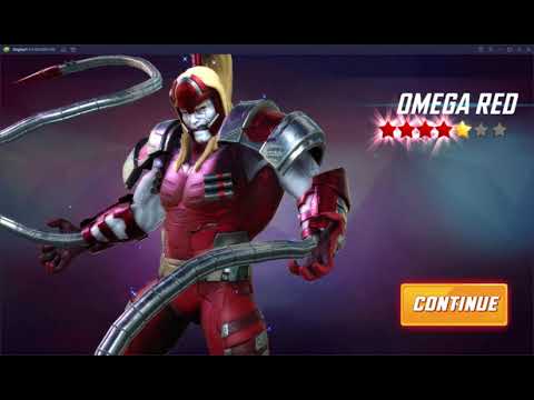 Unlocking Omega Red, Leveling and Gearing him up