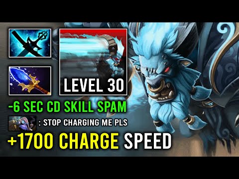 LEVEL 30 Perma Bash -6 Second Charge CD Solo Mid Spirit Breaker 1700 Move Speed Dota 2