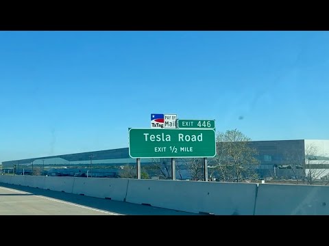 Passing by the Tesla Gigafactory in Austin!