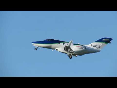 hondajet take off rotterdam airport/zestienhoven