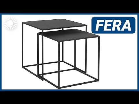 Blomus Fera Set - 2 Beistelltische in Schwarz 🖤 | Hertie