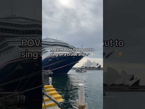 Thumbnail for How to get to a cruise ship 🛳️ 🎶✨ #fyp #foryou #reels #shorts #pov #cruise #plane #singer