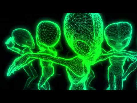2.5 Hour Aliens Dancing VJ Loop 4K | Halloween Visuals