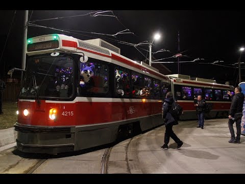 Kerfluffle Streetcar Party on TTC ALRV 4215