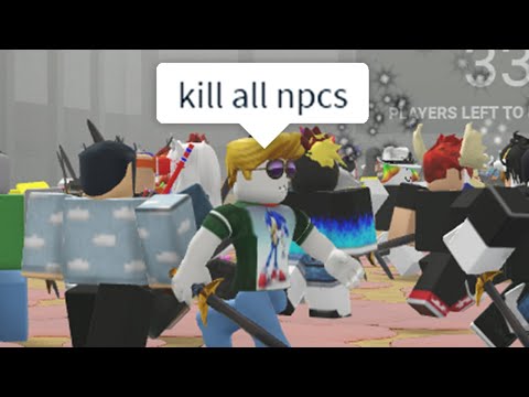 Making 100 Roblox NPCs Kill Each Other For Fun
