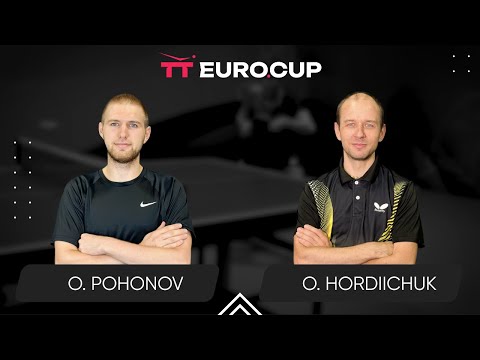10:00 Oleksandr Pohonov - Oleksandr Hordiichuk 19.08.2025 TT Euro.Cup Ukraine Master. TABLE 3