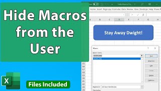 Hide Macros from the User in Excel - VBA Quickie 8