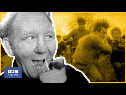 1964: A BRUISING, BOOZING, BOTTLE-KICKING BATTLE | Tonight | Weird and Wonderful | BBC Archive