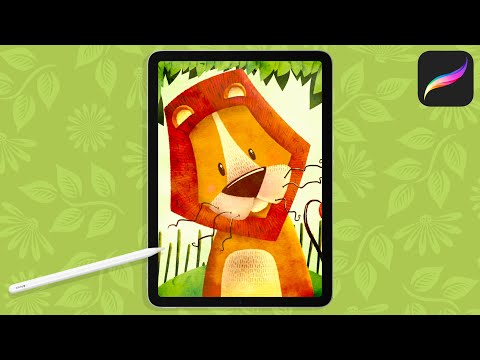 Children's Book Illustration Style With Procreate & iPad: Let's Draw a Lion!