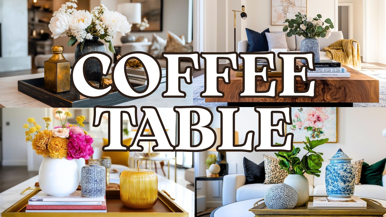 Coffee Table Decor Ideas 2026 | 50+ Ready-Made Tray Layouts