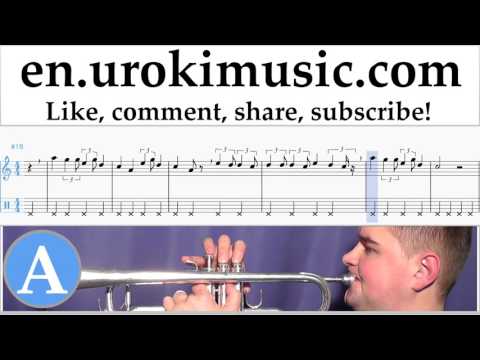 How to Play Trumpet Lukas Graham - 7 Years Tabs Part#2 um-i352