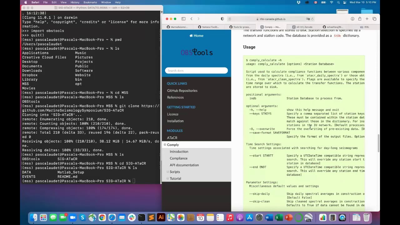 Marine Seismology Symposium - Data Processing SIG Python Breakout Session