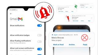 How To Fix Gmail Notifications not Working/Showing on Android | Gmail App Notification Issue