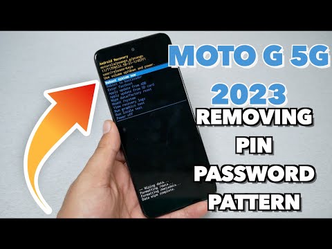 Moto G 5G 2023 How to Hard Reset Removing PIN, Password, Fingerprint pattern No PC