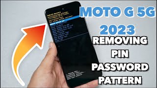 Moto G 5G 2023 How to Hard Reset Removing PIN, Password, Fingerprint pattern No PC