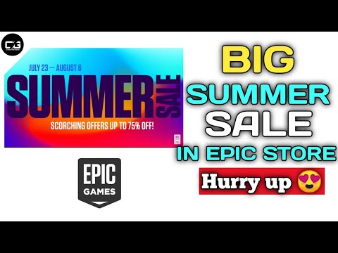 Big Summer  sale in epic games store | how to get games on 70% discount sale from epic games store