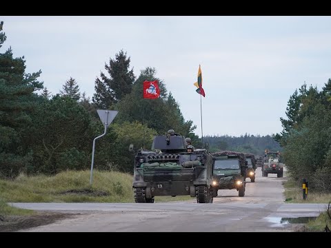 Lithuanian M113 and trucks return to Oksboel barracks - M113 APC