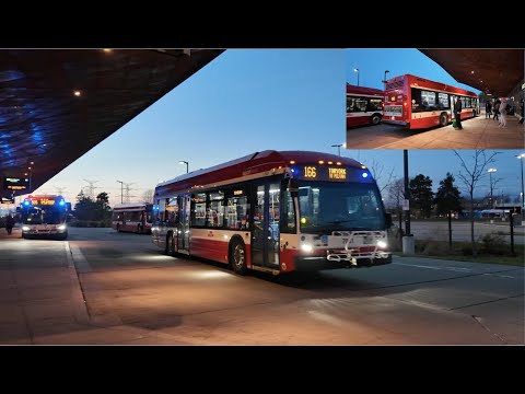TTC 166 Toryork New Route Bus Ride #7031 from Pioneer Villlage Stn to Milvan Drive & Back 11/21/2025
