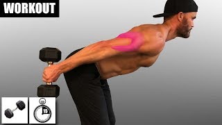 QUICK DUMBBELL TRICEPS WORKOUT - HITS ALL TRICEP HEADS - LONG, MEDIAL, LATERAL
