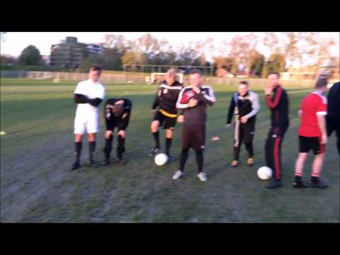 Damian Kefilev (SAB) in de '100% Voetbal Breda-challenge'