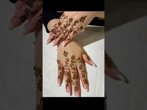 simple fingers mehndi design@mehndidesign-areeba #mehndi #henna