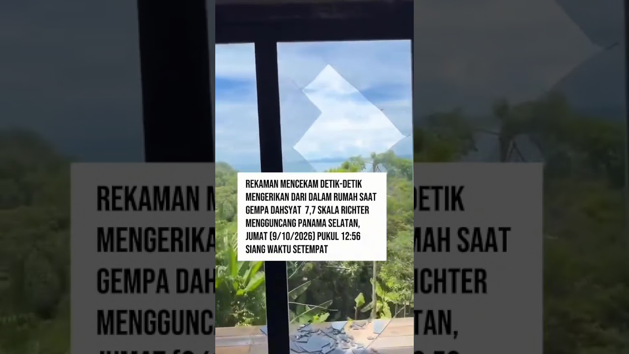 Rekaman Mengerikan Gempa Dahsyat 7,7 SR Guncang Panama