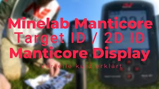 Minelab Manticore Target ID & 2D Display ID #minelab #minelabmanticore #manticor