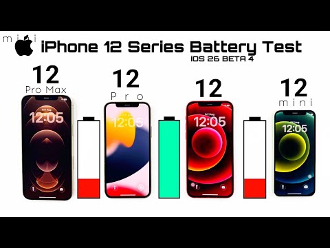 iPhone 12 Pro Max vs 12 Pro vs 12 vs 12 mini - iOS 26 BETA 4 Battery Life DRAIN Test 🔥