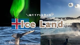 【Vlog】雄大すぎる自然の国🇮🇸アイスランド | オーロラ、火山ツアー、ブルーラグーンなどを堪能！ | Ice Land
