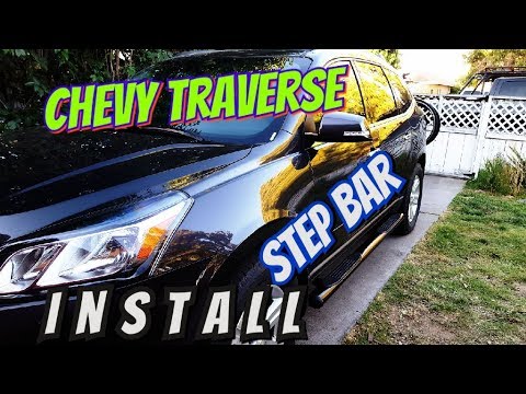 Installing nerf bars on a Chevrolet Traverse