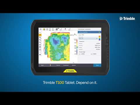 Tablette performante, maniable, intelligente pour  les travaux sur terrain - trimble t100_3