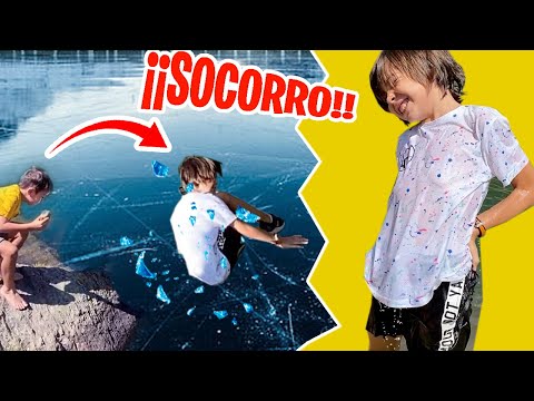 Me caigo en LAGOS TRISTAINA HELADOS // Que hacer en Andorra en familia