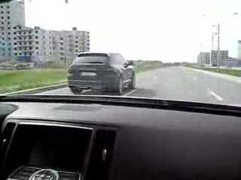 Infiniti G35x vs Porshe Cayenne Turbo S