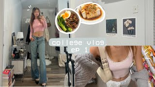 my first week of school | moving into my college apartment