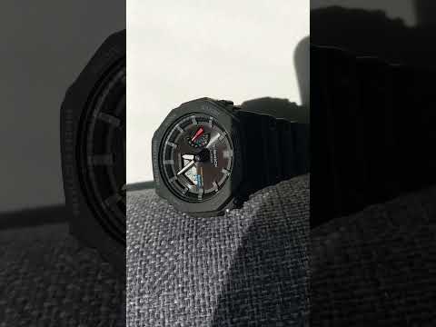 Charging my new casio G shock GA- B2100-1AER in the sun.